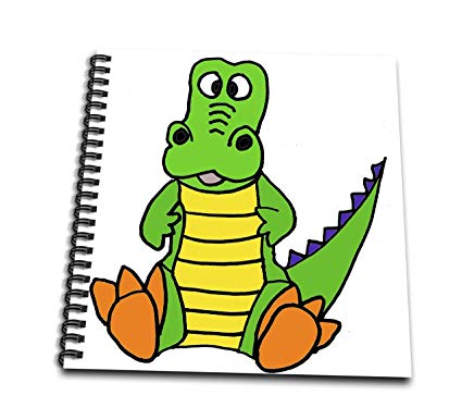 425x386 All Smiles Art Animals - Cute Alligator Drawing