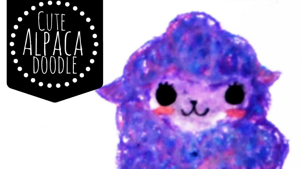 1280x720 cute alpaca drawing - Cute Alpaca Drawing