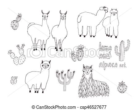 450x357 huge collection of 'alpaca drawing' download more than images - Cute Alpaca Drawing