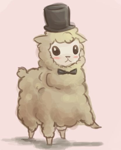 415x512 paint me kawaii, kawaii alpaca - Cute Alpaca Drawing