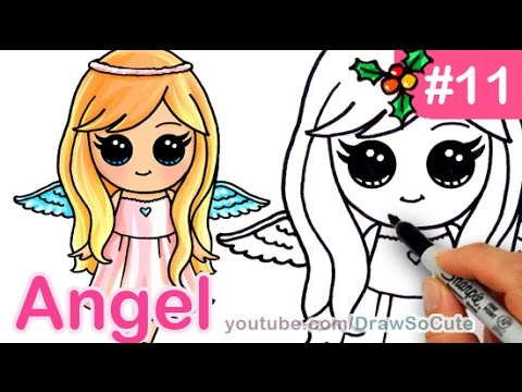 480x360 How To Draw An Angel Cute Anime Step - Cute Angel Drawing