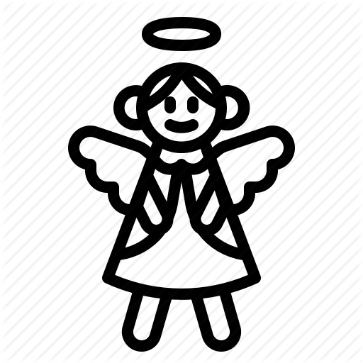 512x512 Angel, Christmas, Cute, Doll, Pray Icon - Cute Angel Drawing