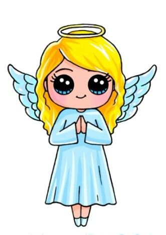 331x469 Angel Bydraw So Cute Art - Cute Angel Drawing