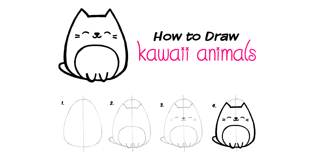 Cute Animal Drawings Step By Step At Explore