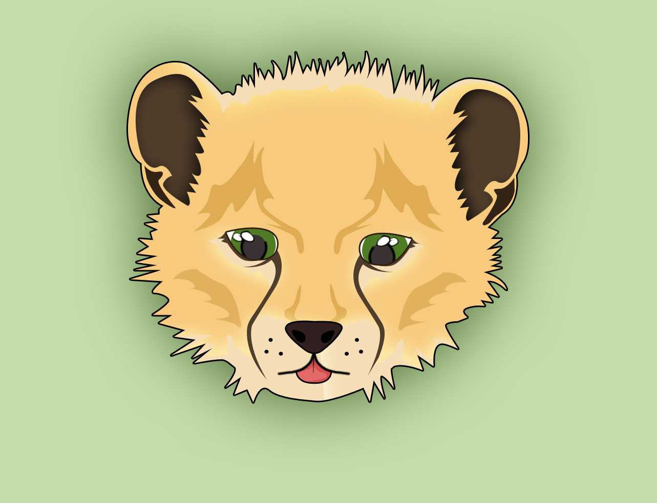 1283x983 How To Draw A Cute Animal Face - Cute Animal Eyes Drawing