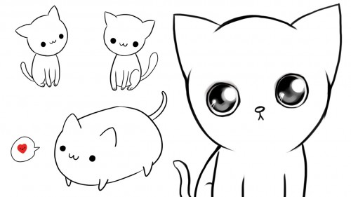 500x281 Ways To Draw Cute Cats With Goatal Recall Hildur K O Art Blog - Cute Animal Eyes Drawing