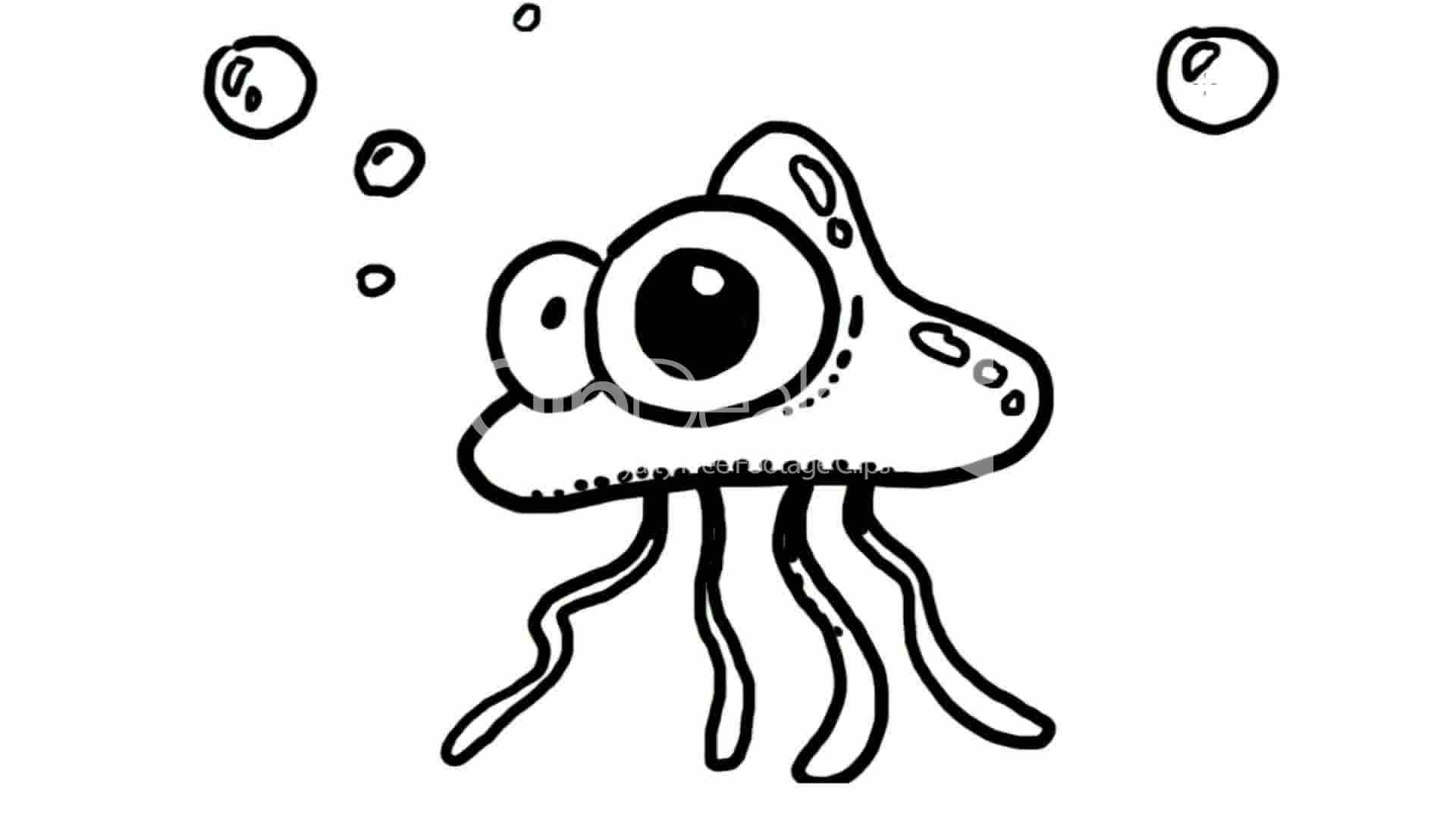 1920x1080 Stick Figure Of Octopus,squid,children Painting,hand Drawing Video - Cute Animal Eyes Drawing