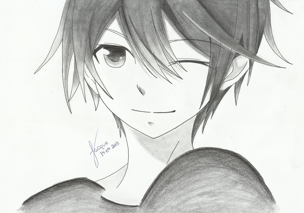 Cute Anime Boy Drawing At Paintingvalley Com Explore Collection Of Cute Anime Boy Drawing