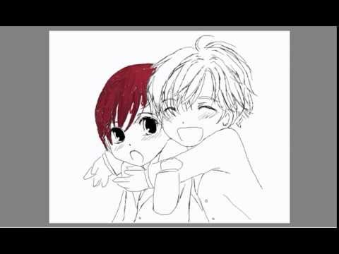 480x360 Cute Anime Couple - Cute Anime Couple Drawings