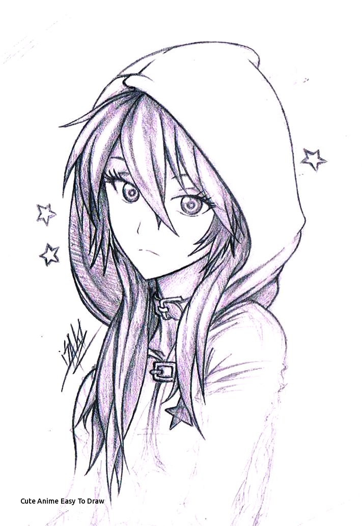 Hooded Boy Anime Drawings Cute Anime Drawings at PaintingValley com Explore 