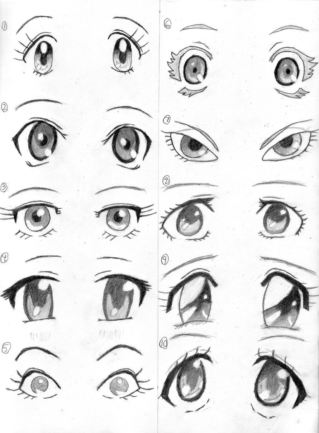 Cute Anime Eyes Drawing at Explore collection of