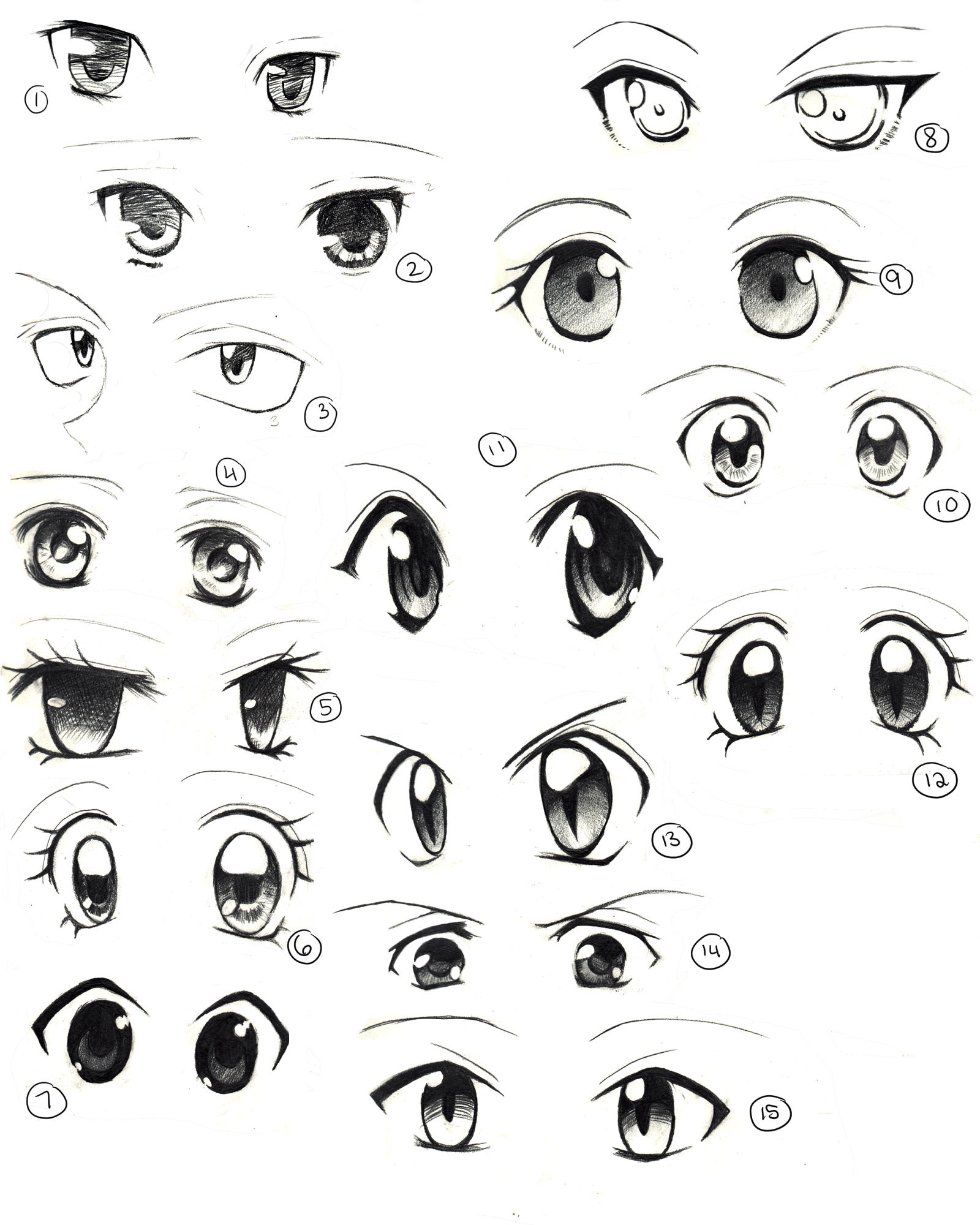 Cute Anime Eyes Girl Easy Anime Wallpapers
