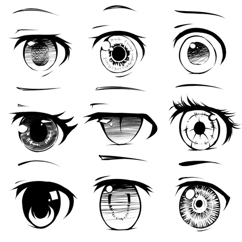 Cute Anime Eyes Drawing at PaintingValley.com | Explore collection of