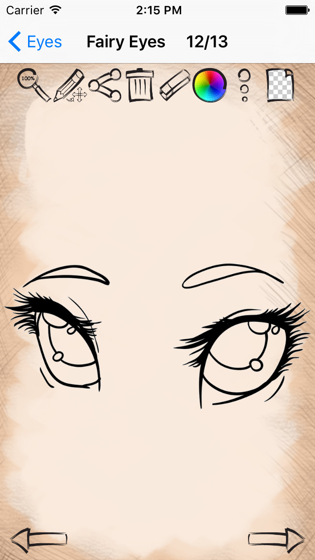 640x1136 Learn To Draw Cute Anime Eyes Apps - Cute Anime Eyes Drawing