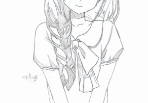 Cute Anime Girl Drawing At Paintingvalleycom Explore