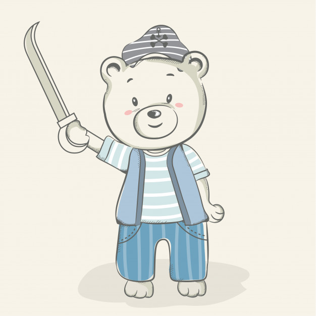 626x626 Cute Baby Bear Cartoon Hand Drawn Style Vector Premium Download - Cute Baby Bear Drawing