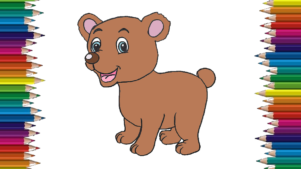 1280x720 How To Draw A Cute Bear Step - Cute Baby Bear Drawing