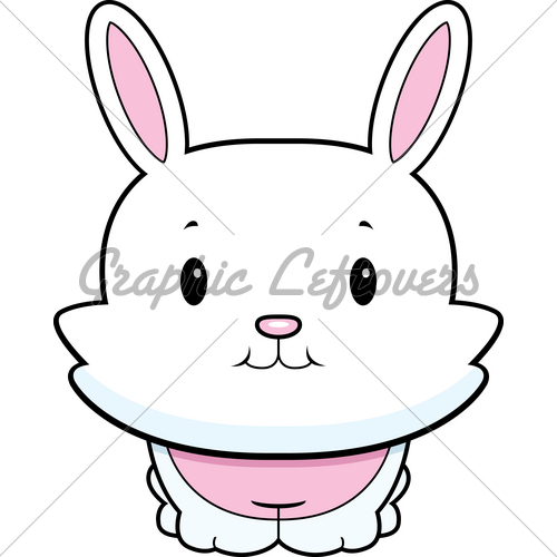 500x500 Baby Bunny Head Clipart Collection - Cute Baby Bunny Drawing