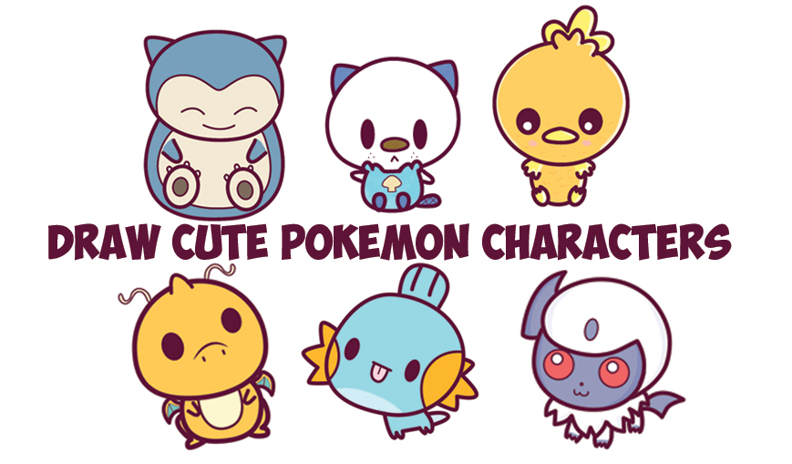 869x509 How To Draw Cute Baby Chibi Pokemons - Cute Baby Drawing