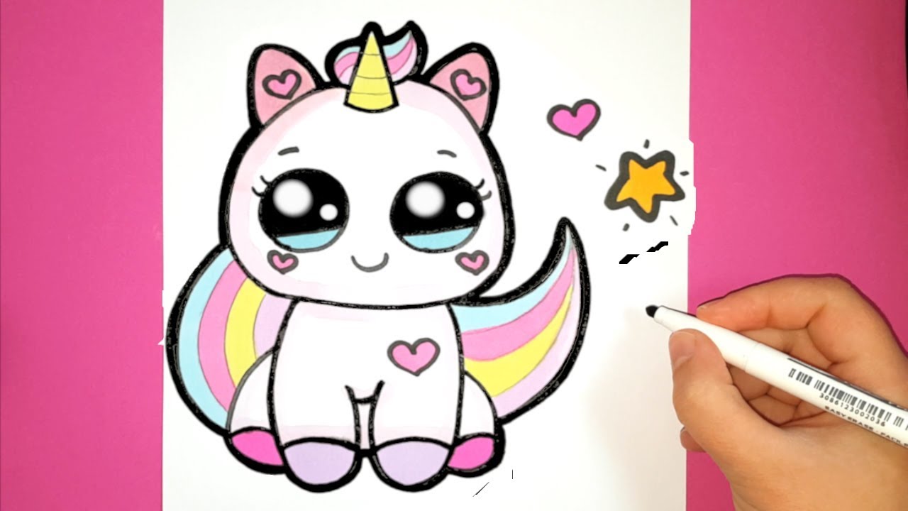 1280x720 How To Draw A Cute Baby Unicorn - Cute Baby Drawing