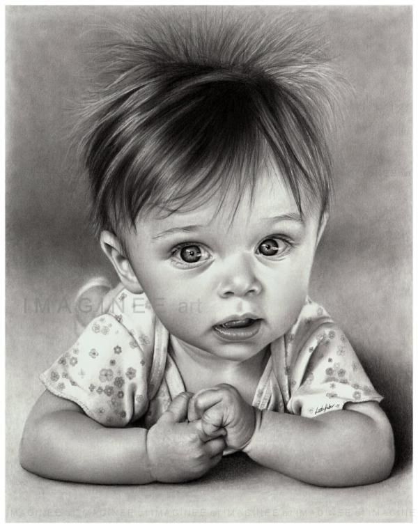 600x758 pencil drawing of a very cute baby repinned from phyllis ask via - Cute Baby Drawing Pictures