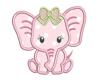 340x270 elephant applique etsy - Cute Baby Elephant Drawing