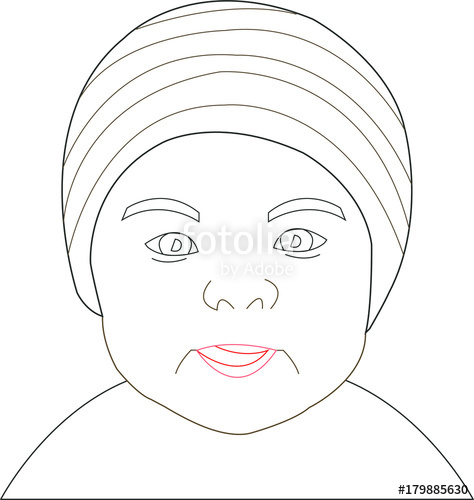 474x500 Cute Baby Face Stock Image And Royalty Free Vector - Cute Baby Face Drawing