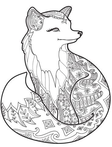 368x480 baby fox coloring pages cute baby fox drawing - Cute Baby Fox Drawing