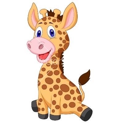 380x400 How To Draw A Cute Baby Giraffe - Cute Baby Giraffe Drawing