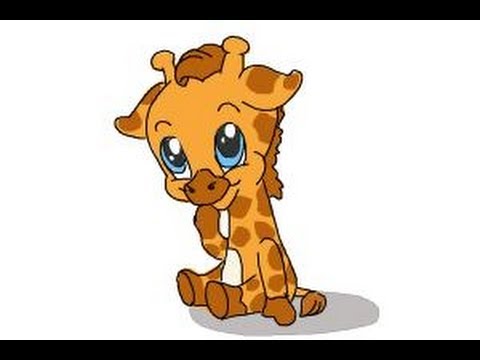 480x360 How To Draw A Baby Giraffe - Cute Baby Giraffe Drawing