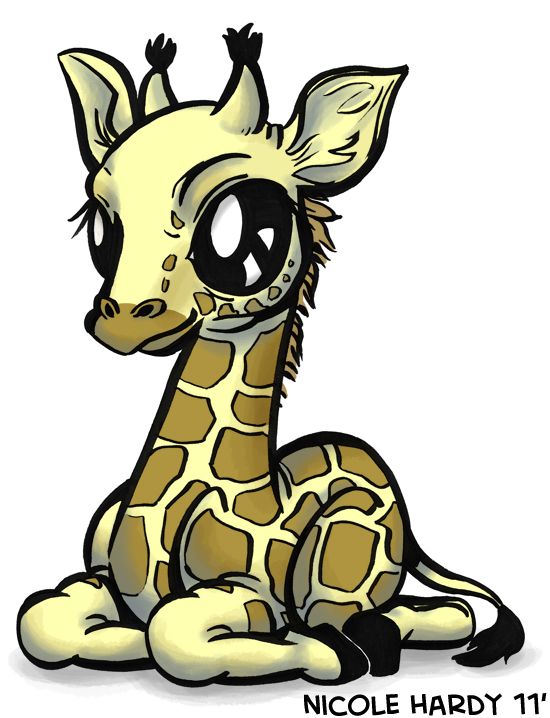 550x718 cute baby giraffe cartoon here is a baby giraffe as part - Cute Baby Giraffe Drawing
