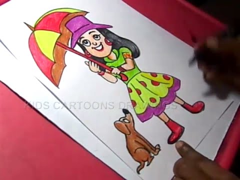 480x360 How To Draw Cute Baby Girl Drawing Step - Cute Baby Girl Drawing