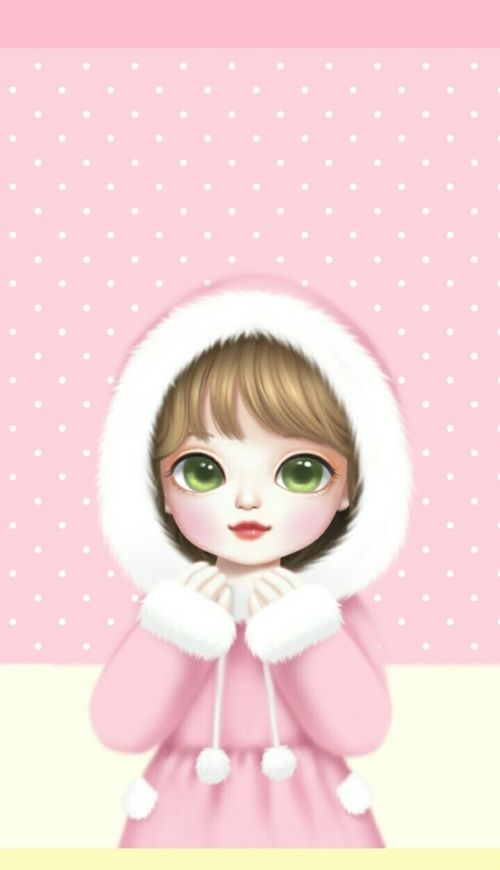 500x870 art girl, baby doll, baby girl, background, beautiful, beautiful - Cute Baby Girl Drawing