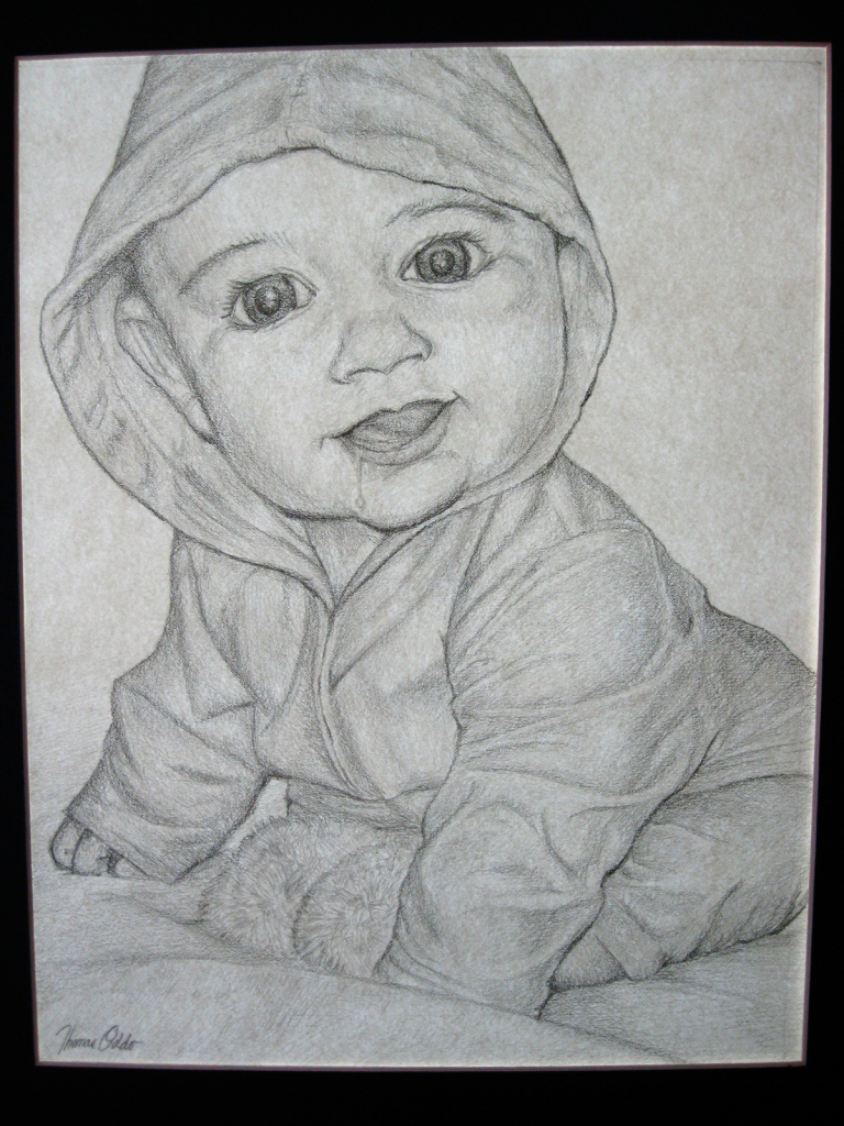 Cute Baby Girl Drawing at PaintingValley.com | Explore collection of ...