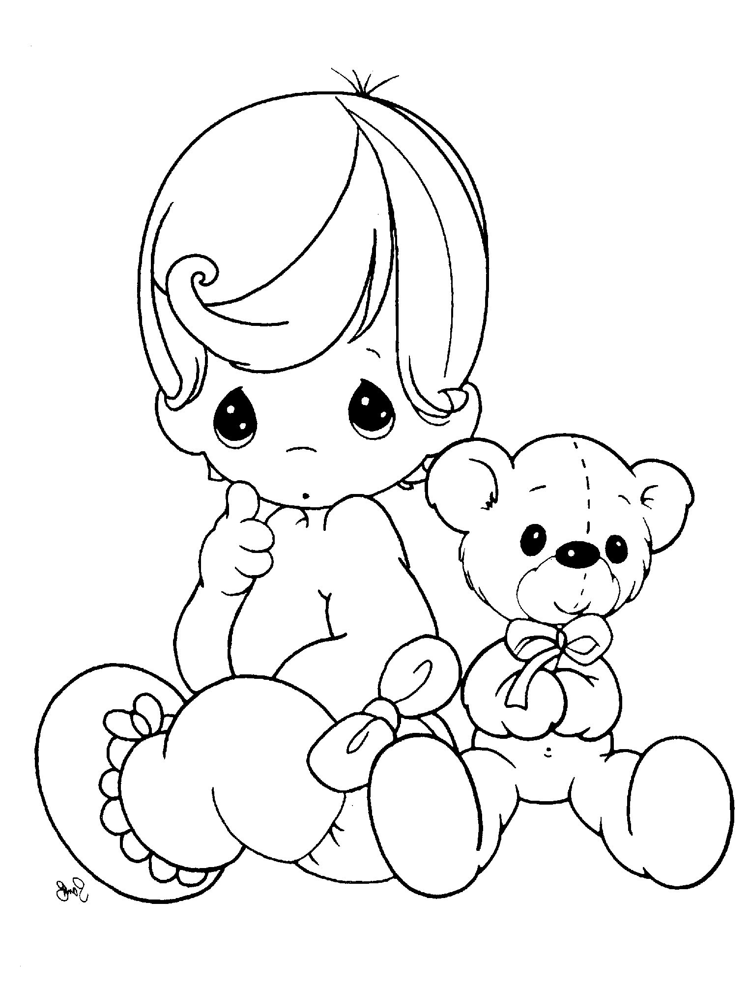 1524x2008 Baby Bottle Coloring - Cute Baby Girl Drawing