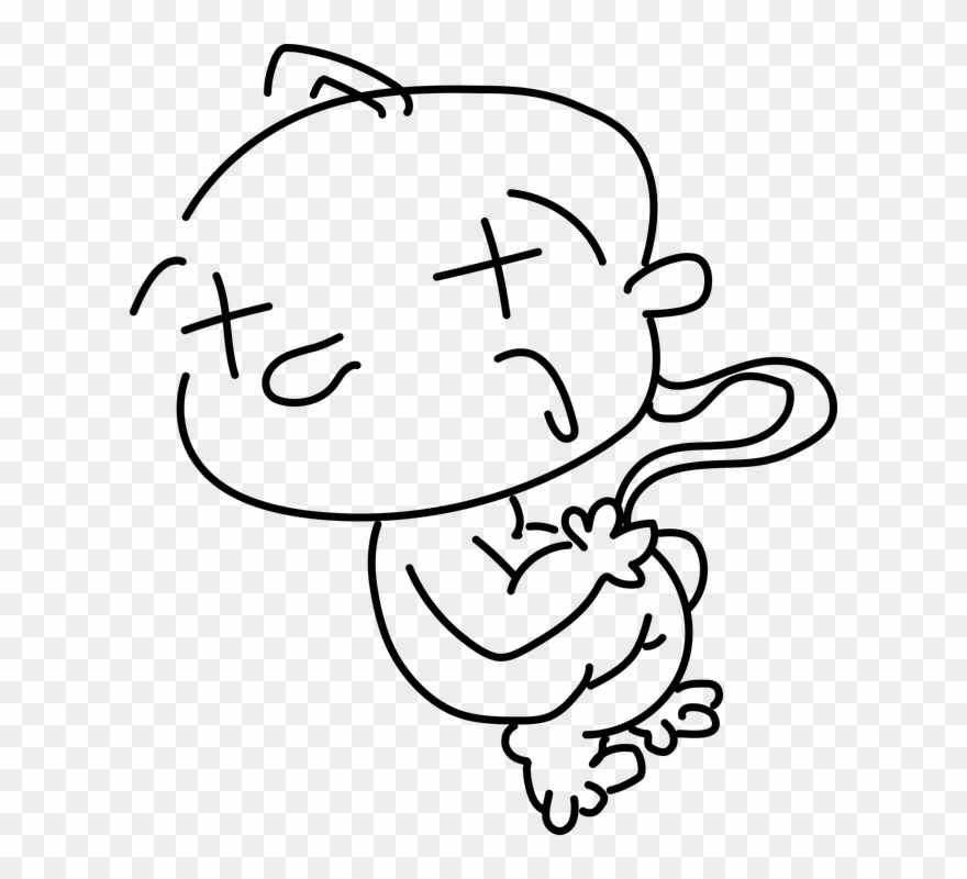 880x800 Cute Baby Monkey Drawings Buy Clip Art - Cute Baby Monkey Drawings