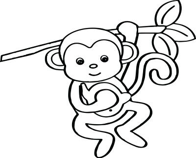 Cute Baby Monkey Drawings at PaintingValley.com | Explore collection of ...