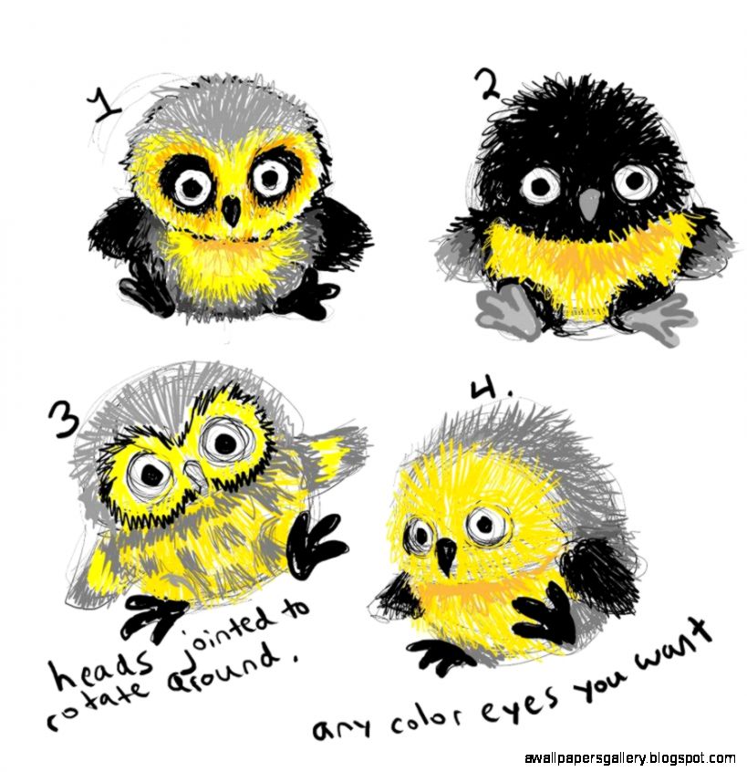 819x846 Cute Baby Owls To Draw Wallpapers Gallery - Cute Baby Owl Drawings