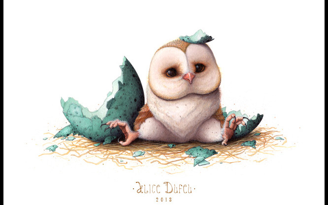 666x417 Cute Cartoon Owl Wallpaper - Cute Baby Owl Drawings
