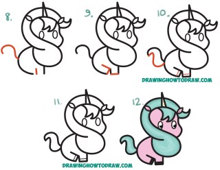 Cute Easy Unicorn Drawings Step By Step لم يسبق له مثيل الصور