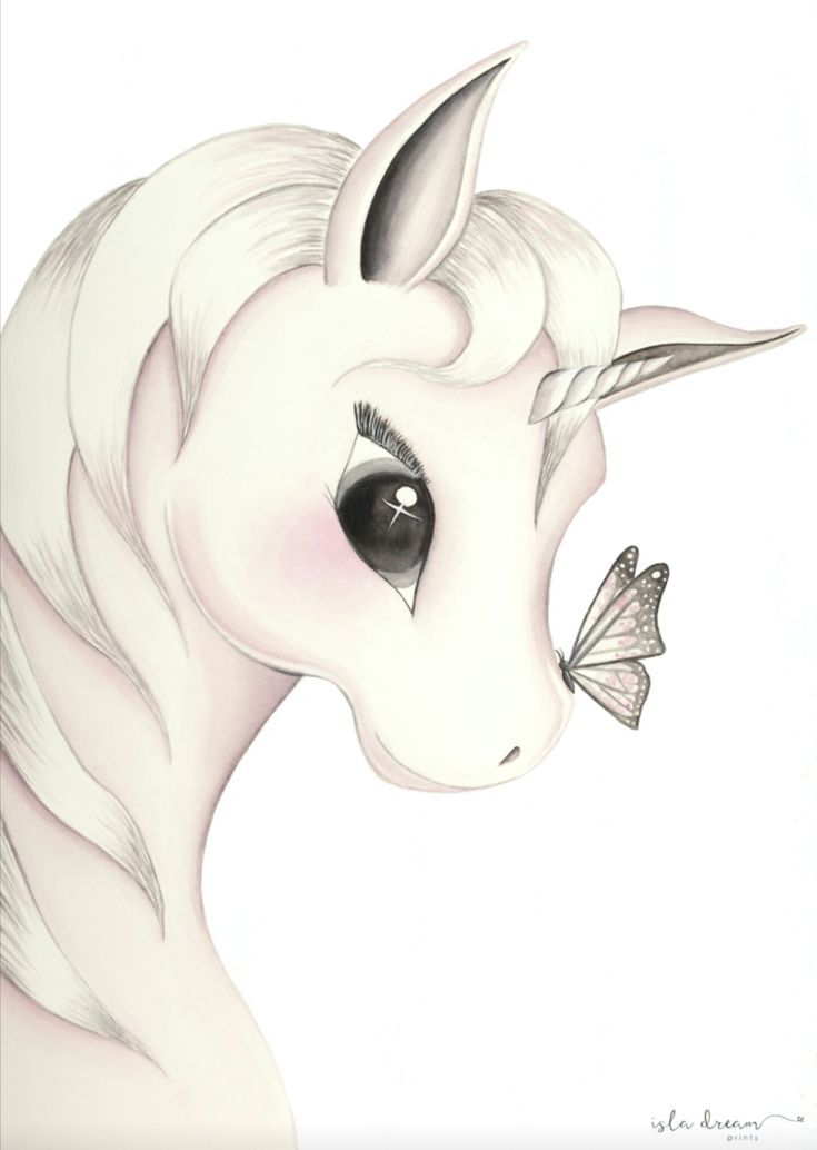 Cute Baby Unicorn Drawing at PaintingValley.com | Explore collection of