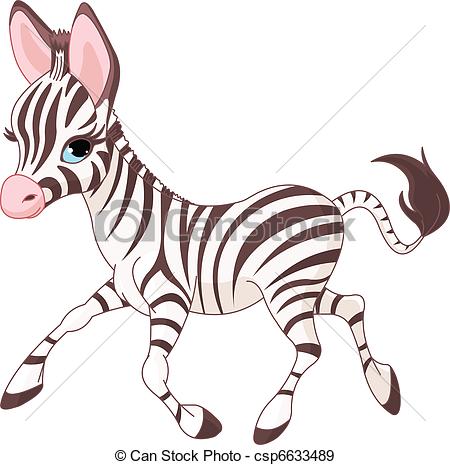 450x465 Cute Running Baby Zebra - Cute Baby Zebra Drawing