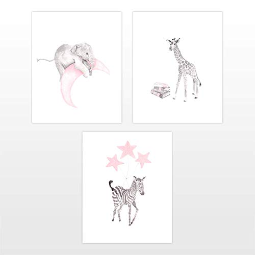 500x500 cute baby animal nursery decor in pink and gray, baby - Cute Baby Zebra Drawing