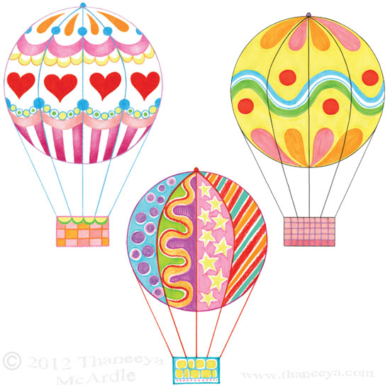 550x550 Draw Groovy Fun Easy Step - Cute Balloon Drawing