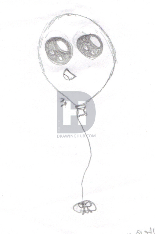 508x765 Cute Balloon Drawing - Cute Balloon Drawing
