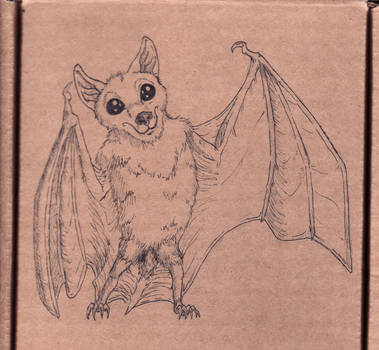 379x350 Cute Bat Drawing - Cute Bat Drawing