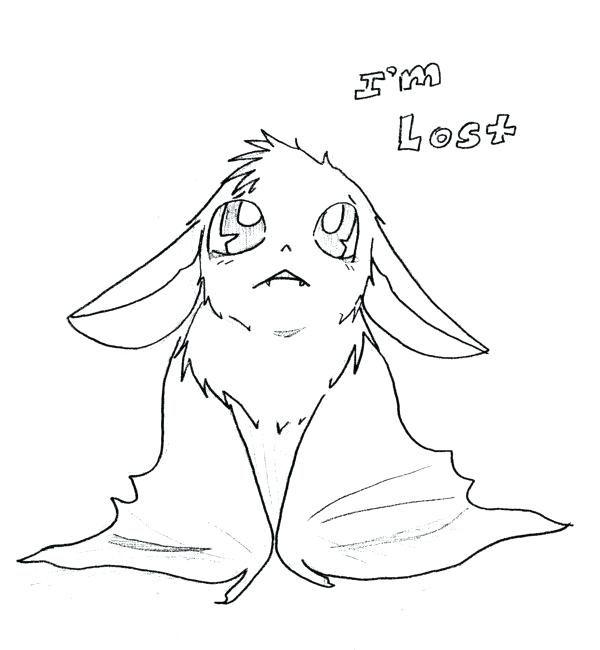 600x650 Cute Bat Outline Website Templates - Cute Bat Drawing