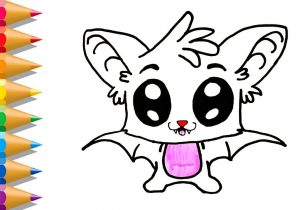 300x210 cute bats drawing bat cartoon - Cute Bat Drawing