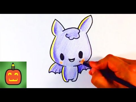 480x360 How To Draw A Cute Bat Demon - Cute Bat Drawing
