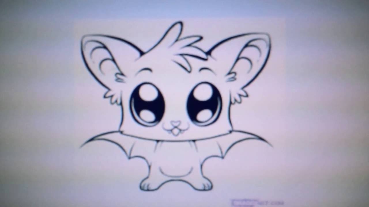 Cute Bat Drawing at PaintingValley.com | Explore collection of Cute Bat ...